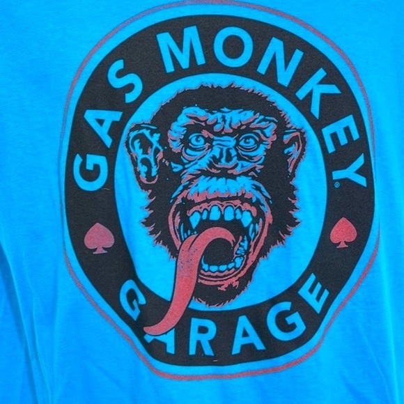 Gas Monkey Garage - Blue Gas Monkey Garage Spade Graphic T Shirt Size Medium - Picture 6 of 9